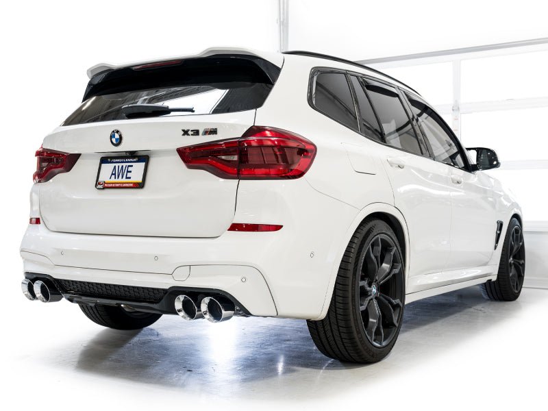 AWE Tuning 20 - 25 BMW X3 M/M Comp (F97) AWD SwitchPath Axle - Back Exhaust - Chrome Silver Tips - My Store