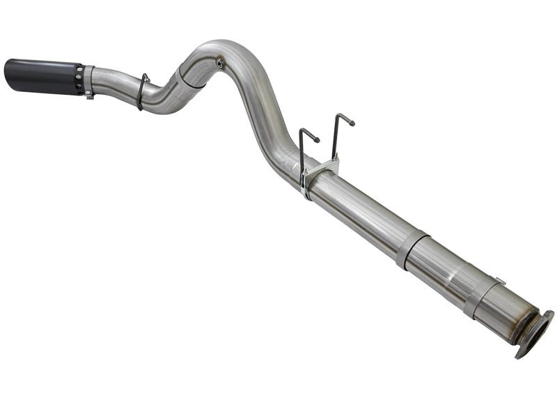 aFe Large Bore - HD 5in DPF Back 409 SS Exhaust System w/Black Tip 2017 Ford Diesel Trucks V8 6.7L(td) - My Store