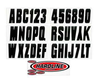 compare product Hardline Boat Lettering Registration Kit 3 in. - 350 Black Solid