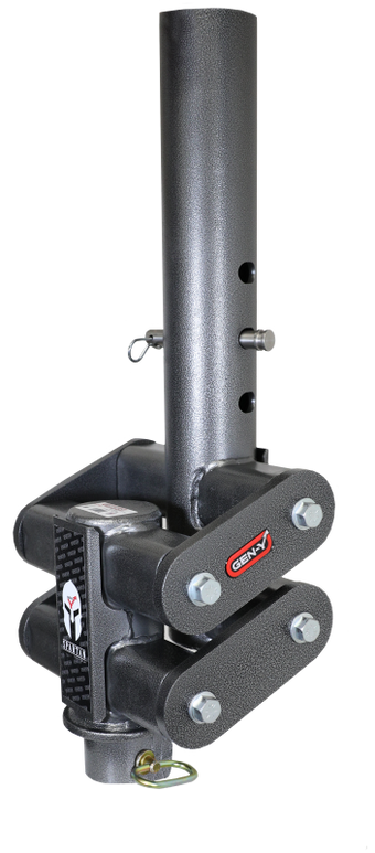 compare product Gen-Y Spartan Torsion-Flex 5in Offset 4in RD Tube Gooseneck 2-5/16in Coupler Standard Height