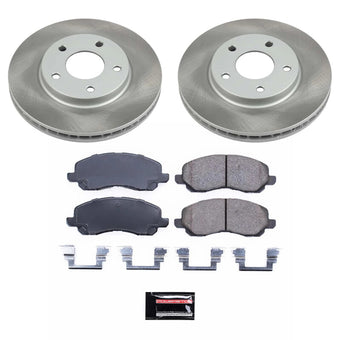 compare product Power Stop 08-17 Mitsubishi Lancer Front Semi-Coated Rotor Kit
