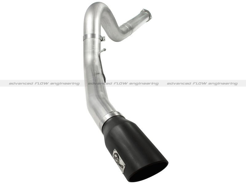 aFe Atlas 5in DPF - Back Aluminized Steel Exh Sys Ford Diesel Trucks 11 - 14 v8 - 6.7L td wrinkled blk tip - My Store
