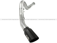 aFe Atlas 5in DPF - Back Aluminized Steel Exh Sys Ford Diesel Trucks 11 - 14 v8 - 6.7L td wrinkled blk tip - My Store