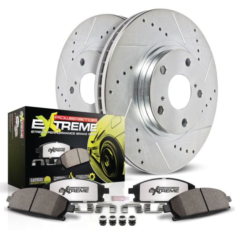 Power Stop 03 - 05 Infiniti G35 Front Z26 Street Warrior Brake Kit - My Store