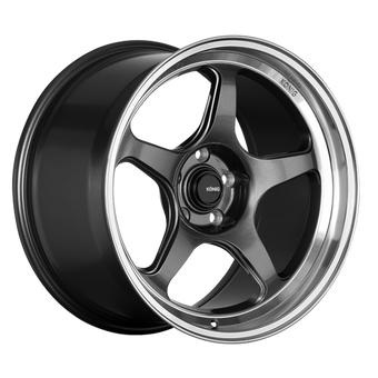 compare product Konig Hyperspec 19x8.5A 5x112 ET32 Anthracite Metallic Wheel w/ Mirror Machined Lip (Knurled Bead)