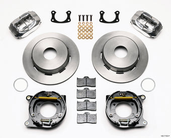 compare product Wilwood Forged Dynalite P/S Park Brake Kit Polished Big Ford New 2.50in Offset Currie Blank