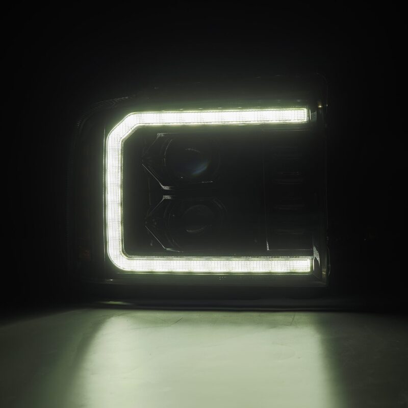 AlphaRex 05 - 07 Ford Super Duty/Excursion LUXX - Series LED Projector Headlights - Alpha - Black - My Store