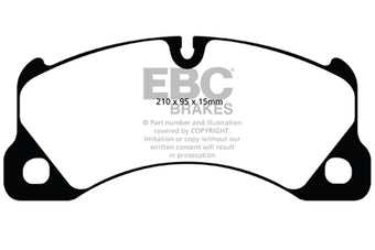 compare product EBC 10+ Porsche Cayenne 3.0 Supercharged Hybrid Bluestuff Front Brake Pads