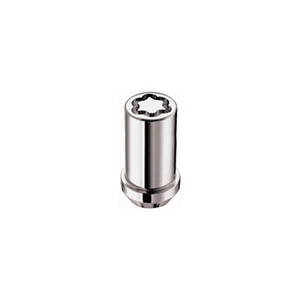 compare product McGard Wheel Lock Nut Set - 4pk. (Tuner / Cone Seat) M14X1.5 / 1in. Hex / 1.935in. Length - Chrome