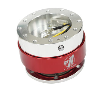 compare product NRG Quick Release - Silver Body/ Red Chrome Ring