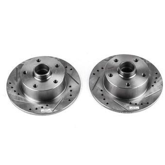 compare product Power Stop 96-01 Audi A4 Rear Evolution Drilled & Slotted Rotors - Pair
