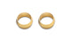Vibrant 5/8in Brass Olive Hardline Tubing Inserts (2 Pack) - My Store