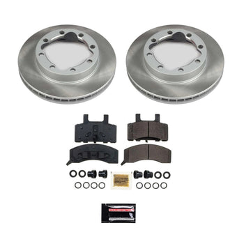 compare product Power Stop 88-00 GMC K3500 Front Semi-Coated Rotor Kit