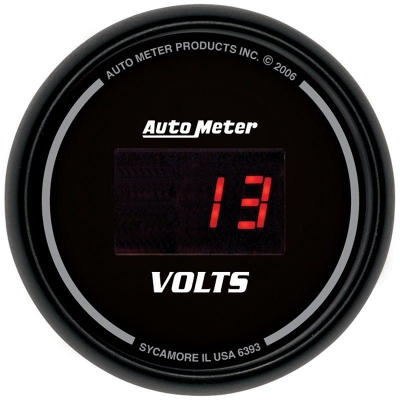 AutoMeter Gauge Kit 5 Pc. 3 - 3/8in. & 2 - 1/16in. Elec Speedo Digital Black Dial W/ Red Led - My Store