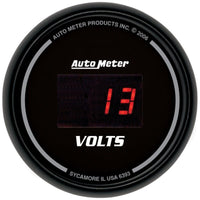 AutoMeter Gauge Kit 5 Pc. 3 - 3/8in. & 2 - 1/16in. Elec Speedo Digital Black Dial W/ Red Led - My Store