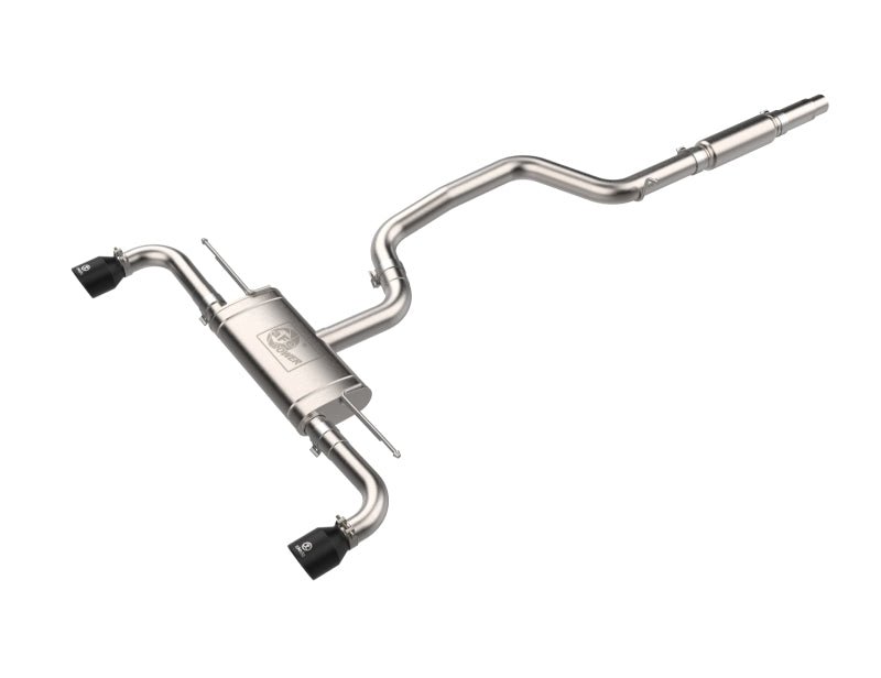 aFe 22 - 24 Volkswagen GTI MACH Force - Xp 3 to 2 - 1/2 IN Stainless Steel Cat - Back Exhaust w/Black Tip - My Store