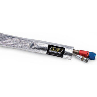 compare product DEI Heat Sheath 3/4in x 3ft - Aluminized Sleeving - Sewn Edge