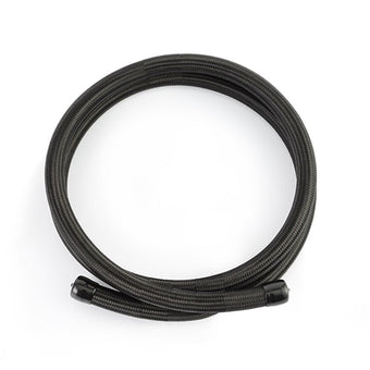 compare product Mishimoto 6Ft Stainless Steel Braided Hose w/ -6AN Fittings - Black