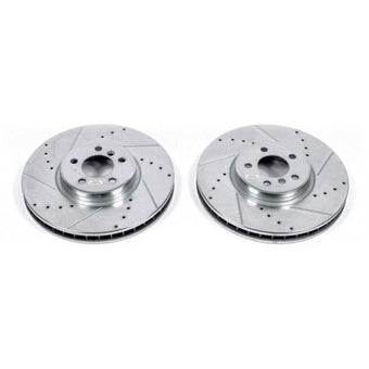 compare product Power Stop 11-18 BMW X5 Front Evolution Drilled & Slotted Rotors - Pair