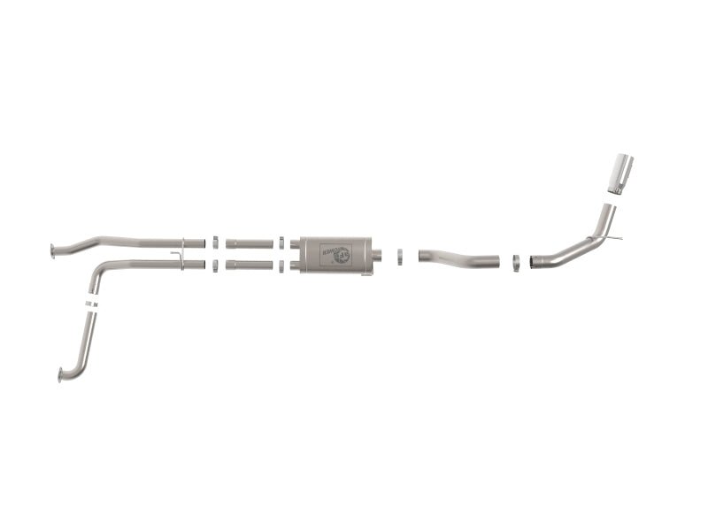 aFe MACHForce XP Exhausts Cat - Back SS - 409 Nissan Titan XD 16 - 19 V8 - 5.6L - Polished Tip - My Store