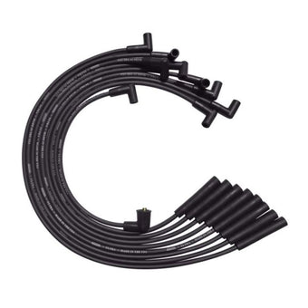 compare product Moroso BB Ford 351C/390/429/460 Unsleeved HEI 135 Deg Boots Ultra Spark Plug Wire Set - Black