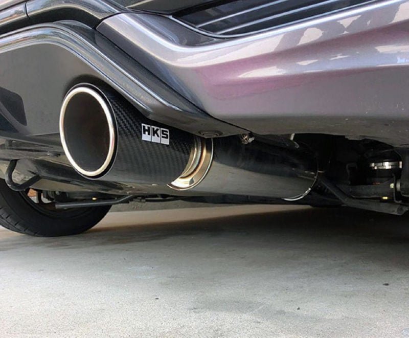 HKS Hi - Power Muffler 2014+ Honda Fit Sport GK5 w/ Carbon Tips - My Store