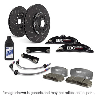 compare product EBC Racing 12-19 BMW 3-Series (F30/F31/F34) Black Apollo-4 Calipers 330mm Rotors Front Big Brake Kit