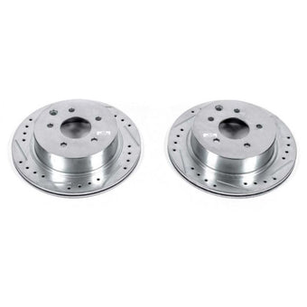 compare product Power Stop 93-97 Infiniti J30 Rear Evolution Drilled & Slotted Rotors - Pair