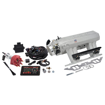 compare product Edelbrock Pro Flo 4 XT EFI System Seq Port BB Chrysler RB 413-440ci 625 Max HP 35lb/hr Satin Finish