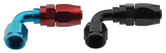 compare product Fragola -4AN x 90 Degree Pro-Flow Hose End - Black