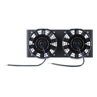 compare product Mishimoto Universal 17in. Heavy-Duty Oil Cooler Fan Shroud - Micro Wrinkle Black