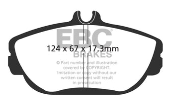 compare product EBC 94-00 Ford Taurus 3.0 Greenstuff Front Brake Pads