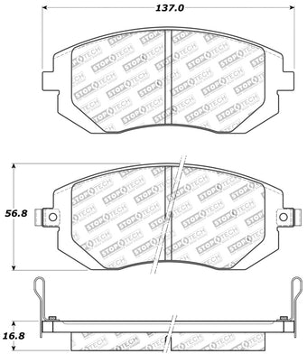 compare product Stoptech 03-10 Subaru Forester/Impreza / 02-12 Subaru Legacy/Outback Sport Brake Pads - Front