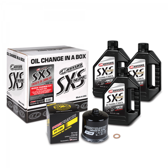 compare product Maxima SXS Polaris RZR/Ranger Quick Change Kit w/Full Synthetic 10W50 Engine Oil/Filter/Hardware