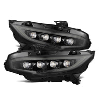 AlphaRex 16 - 21 Honda Civic NOVA - Series LED Proj Headlights Alpha - Black w/Actv Lgt & Seq.Sig / SB DRL - My Store