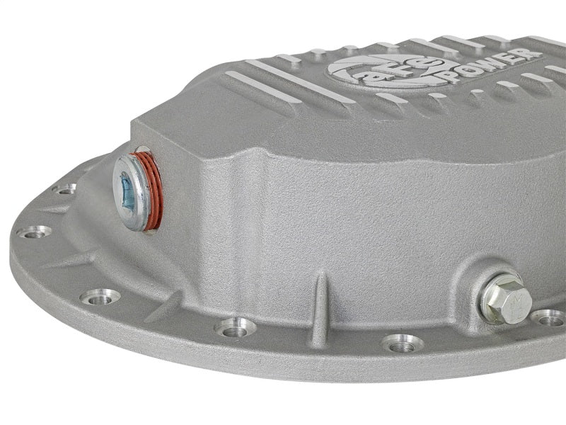aFe Power Rear Differential Cover Raw w/Machined Fins Street Ser. 16 - 17 Nissan Titan XD (AAM 9.5 - 14) - My Store