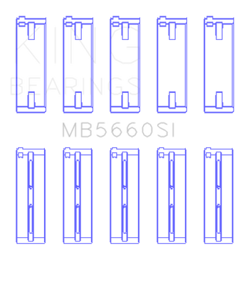 compare product King Engine Bearings Audi/VW Bbz/CAxa/CAva/Azd (Size +0.25mm) Main Bearing Set