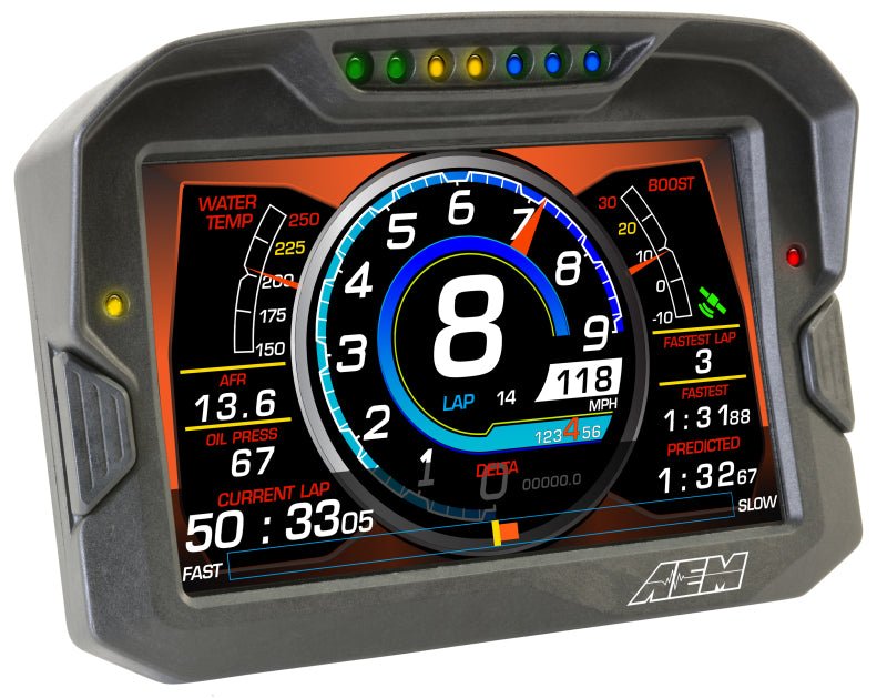 AEM CD - 7 Non Logging GPS Enabled Race Dash Carbon Fiber Digital Display w/o VDM (CAN Input Only) - My Store