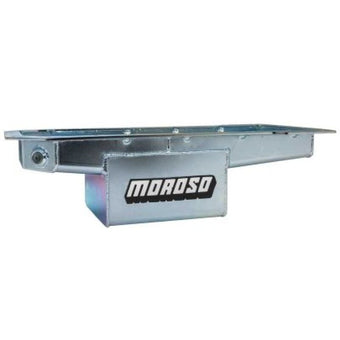 compare product Moroso Mopar Late Model Hemi Gen 3 5.7L/6.1L/6.4L Center Sump 6.5in Deep Steel Oil Pan
