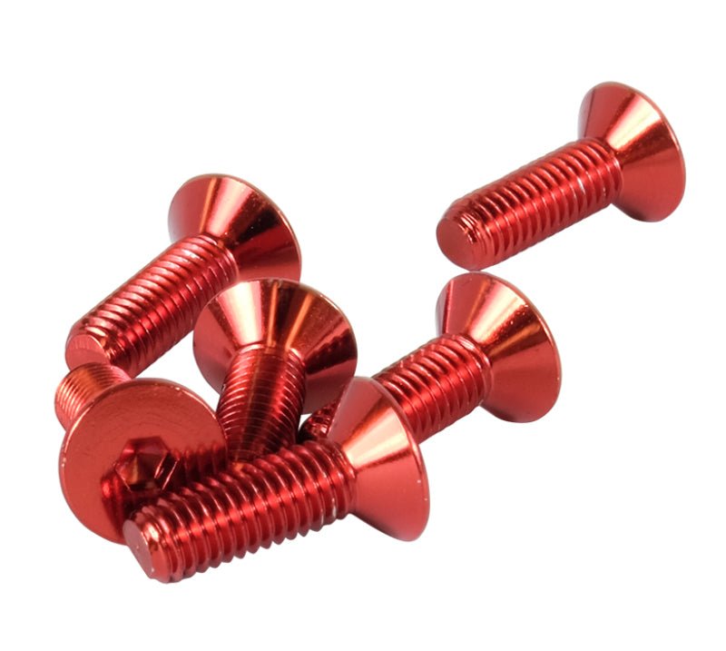 NRG Steering Wheel Screw Upgrade Kit (Conical) - Red - My Store