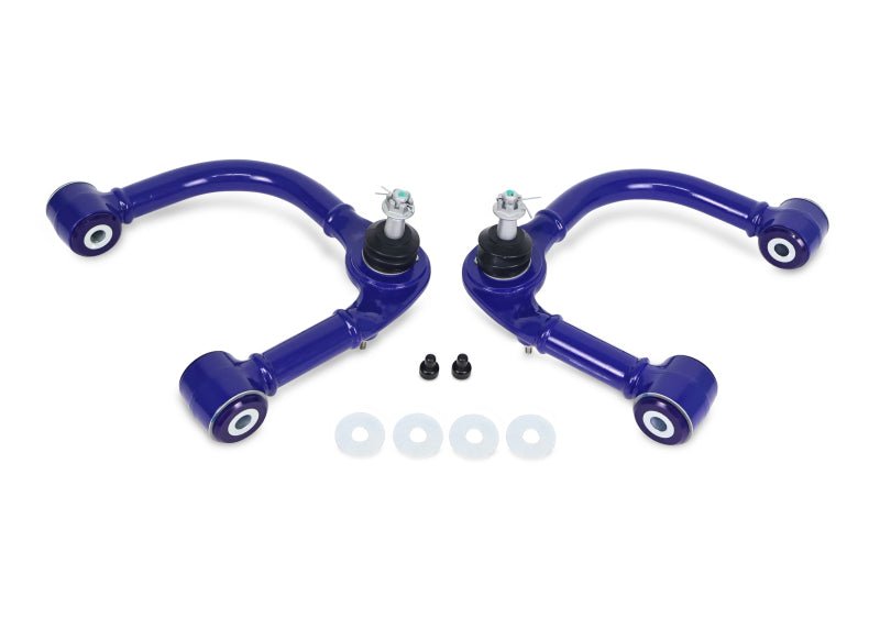 Superpro 05 - 23 Toyota Tacoma 4WD Front Upper Fixed Offset Control Arm Set - My Store