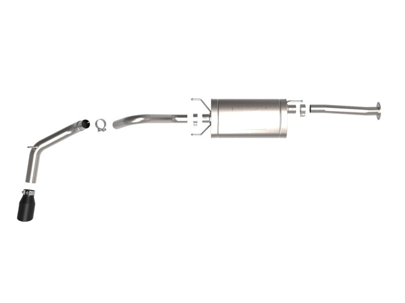 aFe 16 - 22 Toyota Tacoma Apollo GT Series 2.5in. - 3in. 409 SS Cat - Back Exhaust System w/ Black Tip - My Store
