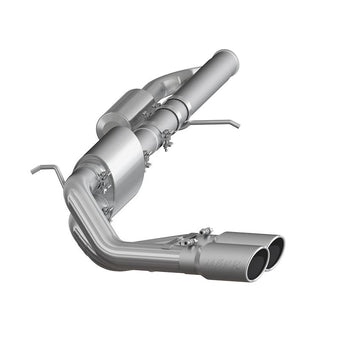 compare product MBRP 09+ Chevrolet Silverado 1500 4.3L 3in Pre-Axle Dual Outlet Cat Back - T409