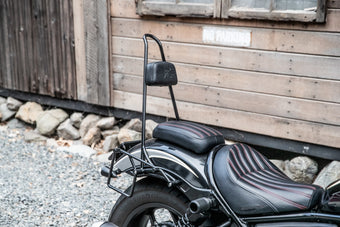compare product Burly Brand 21-22 Rebel 1100 Sissy Bar Tall 20in - Black