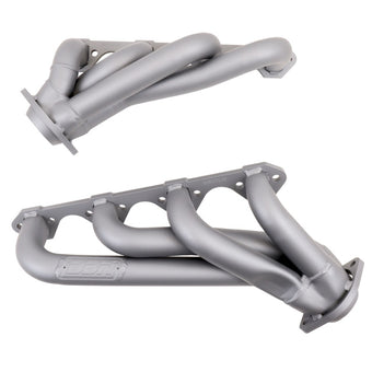 compare product BBK 79-93 Mustang 351 Swap Shorty Unequal Length Exhaust Headers - 1-5/8 Titanium Ceramic