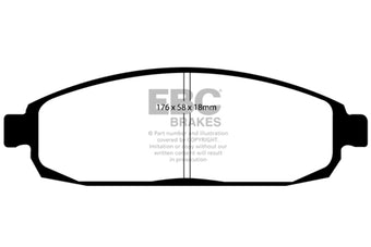 compare product EBC 05-10 Jeep Commander 3.7 Extra Duty Front Brake Pads