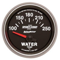 Autometer Sport - Comp II 52mm 100 - 250 F Short Sweep Electronic Water Temperature Gauge - My Store