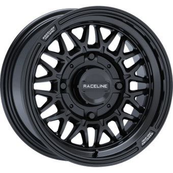compare product Raceline A13GB Omega 15x10in/4x156 BP / 0mm Offset /132.5mm Bore - Gloss Black Wheel
