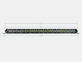 compare product Cali Raised 32In Slim Single Row Led Bar Amber