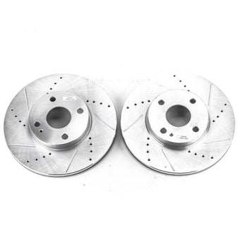 compare product Power Stop 2016 Scion iA Front Evolution Drilled & Slotted Rotors - Pair